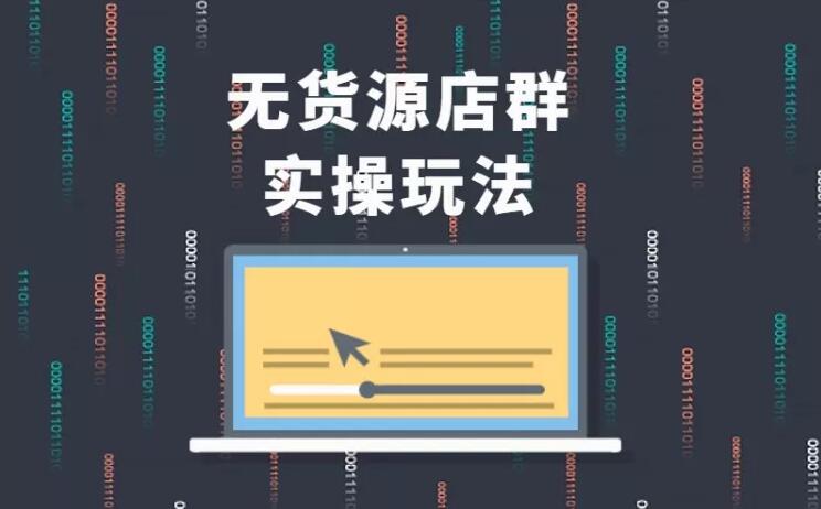 无货源店群实操玩法，蓝海选品的独特思路，店群软件操作方法（45节视频课）-买得值资源库