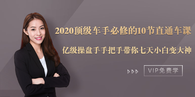 2020顶级车手必修的10节直通车课：亿级操盘手手把手带你七天小白变大神-买得值资源库