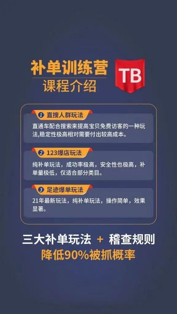 数据蛇淘宝2021最新三大补单玩法+稽查规则，降低90%被抓概率-买得值资源库