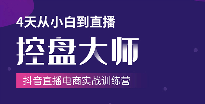 单场直播破百万-技法大揭秘，4天-抖音直播电商实战训练营-买得值资源库