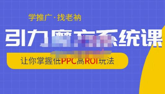 老衲·引力魔方系统课，让你掌握低PPC高ROI玩法，价值299元-买得值资源库
