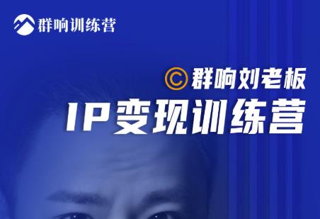 群响刘老板·IP变现训练营第6期：教你搞流量新姿势，IP打造获客私域经营-买得值资源库