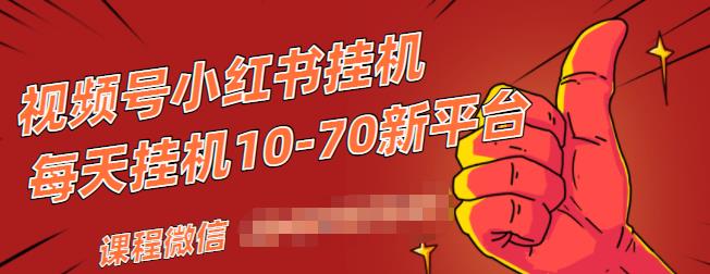 视频号小红书抖音挂机项目，小白无脑操作，按照要求来，单号每天几十米-买得值资源库