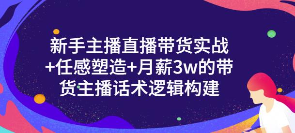 一群宝宝·新手主播直播带货实战+信任感塑造+月薪3w的带货主播话术逻辑构建-买得值资源库