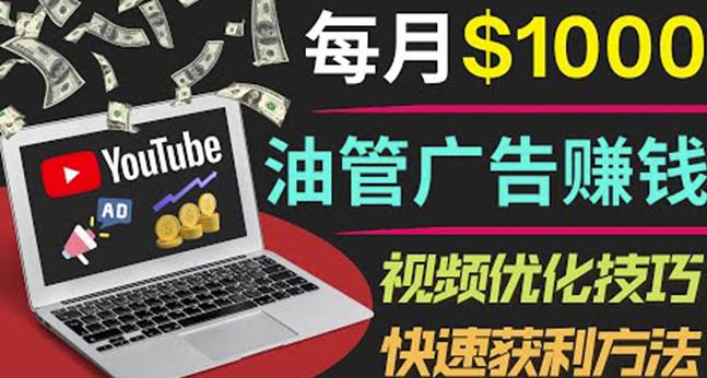 YouTube广告赚钱项目：只需发布视频就有收入，月入7000+副业-买得值资源库