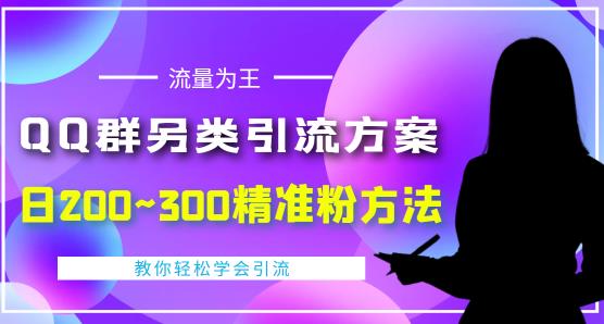 价值888的QQ群另类引流方案，半自动操作日200~300精准粉方法【视频教程】-买得值资源库