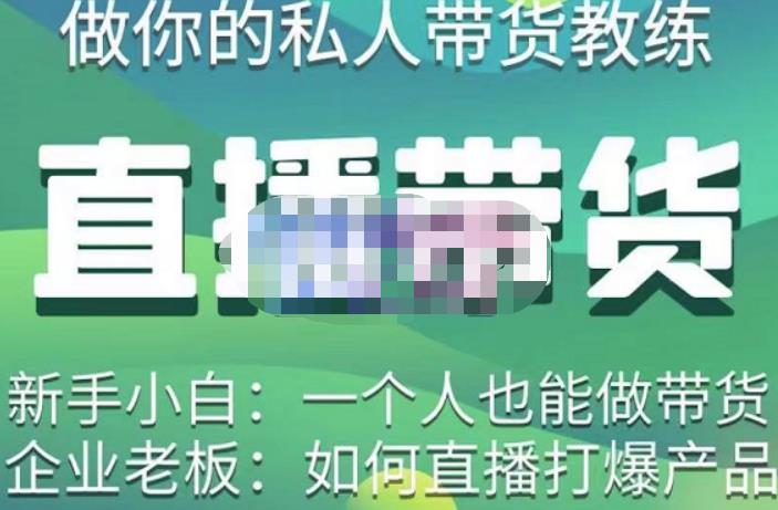 硬核传媒·直播带货（私人教练），实操实战教学，通俗易懂，学完后新手小白一个人也能做带货-买得值资源库