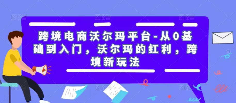 跨境电商沃尔玛平台-从0基础到入门，沃尔玛的红利，跨境新玩法-买得值资源库