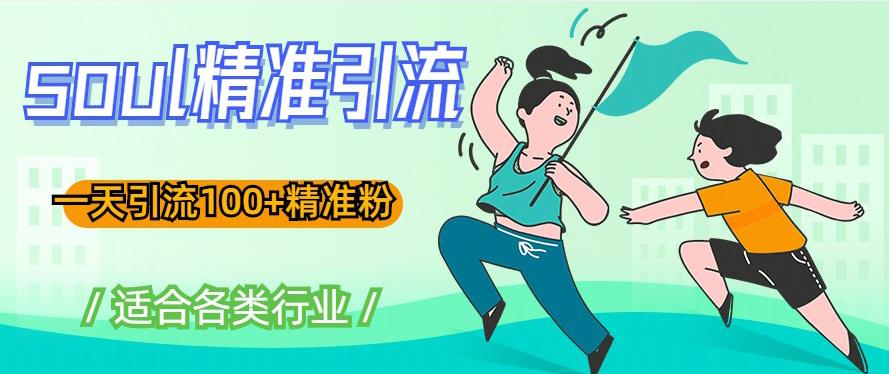 soul精准引流系列课程，一天引流100+精准粉，适合各类行业-买得值资源库