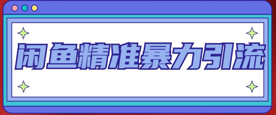 闲鱼精准暴力引流全系列课程，每天被动精准引流100+粉丝-买得值资源库