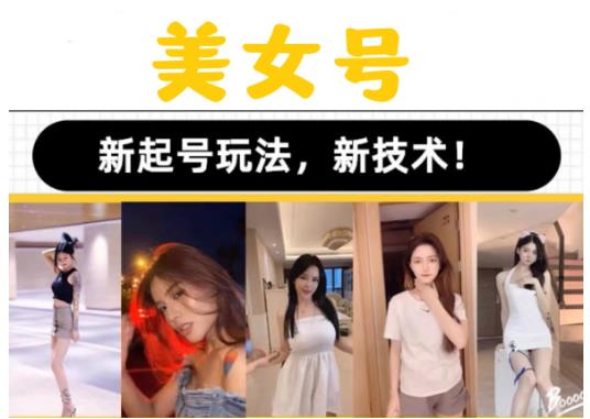 2023抖音快手短视频美女号课程制作玩法教程，美女号搬运新起号玩法，新技术（素材+教程）-买得值资源库