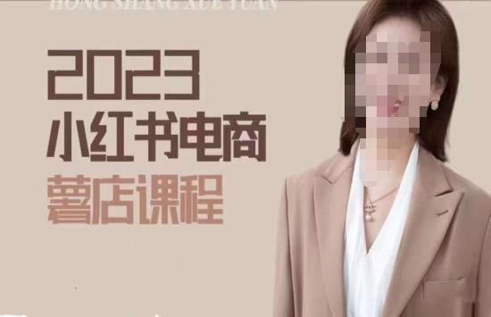 2023小红书电商课，新手小白从0~1玩转小红书薯店电商-买得值资源库