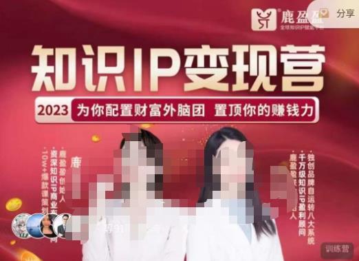 鹿盈盈-知识IP变现实操营，​普通人可复制的知识产品落地实操课，​带你打通知识IP变现底层逻辑-买得值资源库
