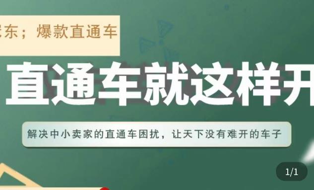 冠东·淘系直通车保姆级教程，全面讲解直通车就那么简单-买得值资源库