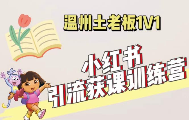 小红书1对1引流获客训练营：账号、内容、引流、成交（价值3999元）-买得值资源库