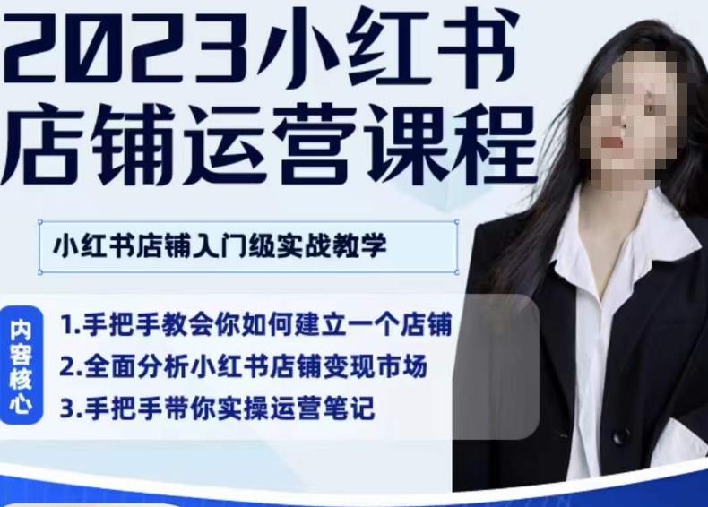 陶金金·2023小红书店铺运营课，小红书店铺入门实战教学-买得值资源库