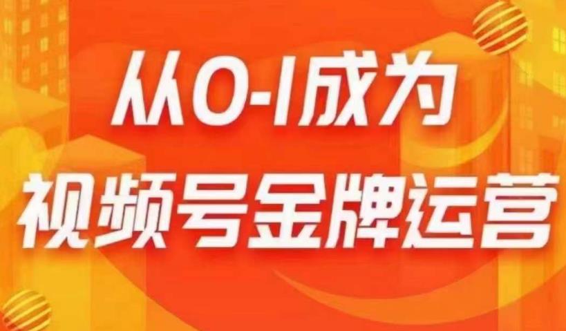 从0-1成为视频号金牌运营，微信运营/账号内容/选品组货/直播全案/起号策略，我们帮你在视频号赚到钱-买得值资源库