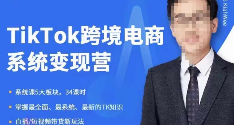 嘉伟5月新课《TiKToK跨境电商变现营》跨境电商系统传授TikTok玩法，从小白到高手，真正的电商实战课程-买得值资源库