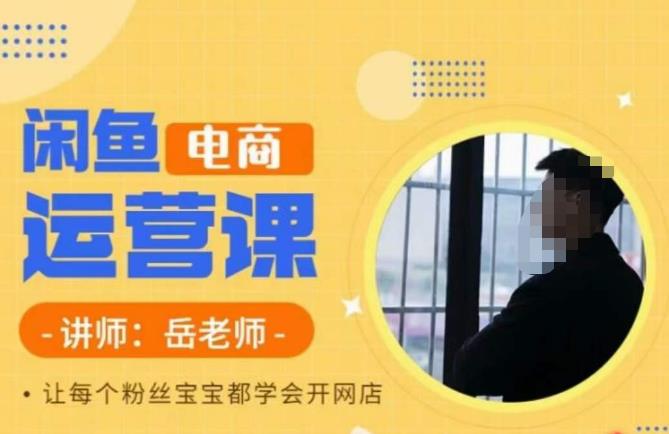 岳老师·闲鱼电商运营课，让每个粉丝宝宝都学会开网店-买得值资源库