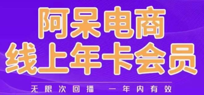 阿呆电商线上年会员，阿呆电商干货分享（更新中）-买得值资源库