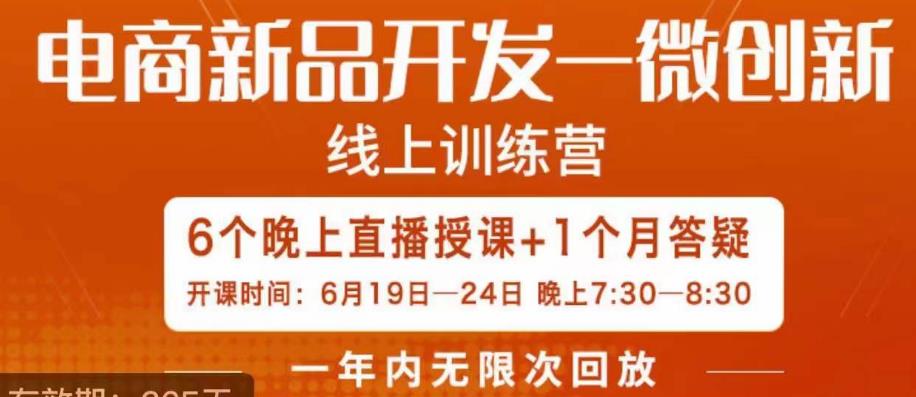 南掌柜·电商新品开发——微创新，电商新品微创新是你企业发展的护城河-买得值资源库