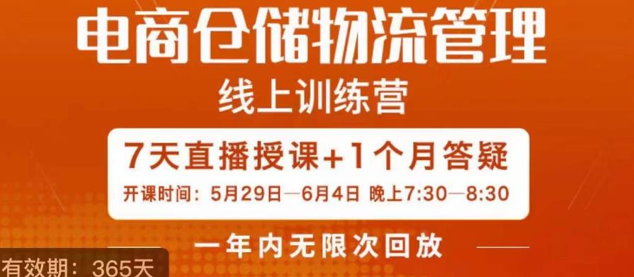 南掌柜·电商仓储物流管理学习班，电商仓储物流是你做大做强的坚强后盾-买得值资源库