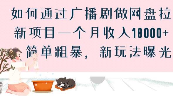 如何通过广播剧做网盘拉新项目一个月收入18000+，简单粗暴，新玩法曝光【揭秘】-买得值资源库