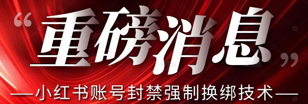 【最新】小红书账号封禁强制换绑技术可日赚300-买得值资源库