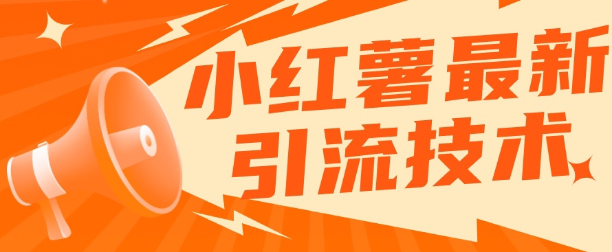 小红书最新引流技术，真正实现解放双手暴力引流-买得值资源库