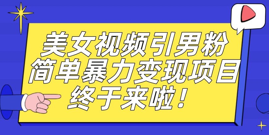 价值3980的男粉暴力引流变现项目，一部手机简单操作，新手小白轻松上手，每日收益500+【揭秘】-买得值资源库