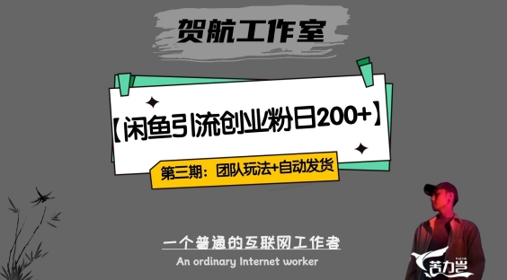 第三期：暴力引流，无脑搬运，闲鱼创业粉引流一天200+，更新全自动发货的团队闭环模式【揭秘】-买得值资源库