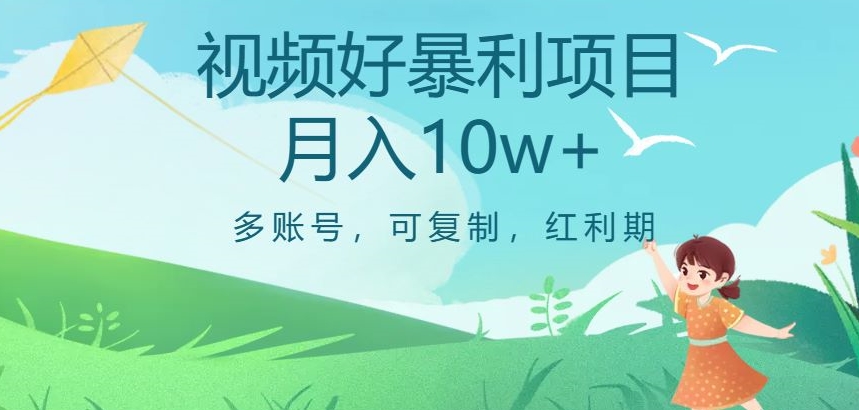 视频号暴利项目，多账号，可复制，红利期，月入10w+【揭秘】-买得值资源库