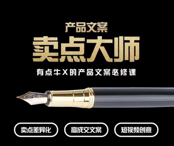 产品文案【卖点大师】高转化电商，有点牛X的产品文案必修课-买得值资源库