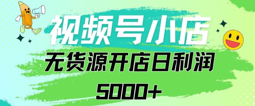视频号无货源小店从0到1日订单量千单以上纯利润稳稳5000+【揭秘】-买得值资源库