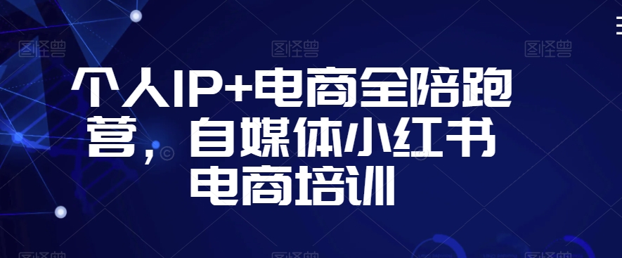 个人IP+电商全陪跑营，自媒体小红书电商培训-买得值资源库