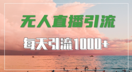 抖音快手视频号全平台通用，无人直播引流法，超暴力引流1000+高质量精准创业粉【揭秘】-买得值资源库
