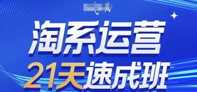 淘系运营21天速成班(更新24年9月)，0基础轻松搞定淘系运营，不做假把式-买得值资源库