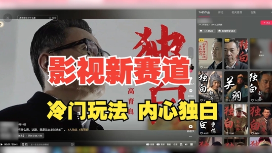最新影视解说玩法，人物独白，30天涨粉24万+，全流程拆解【揭秘】-买得值资源库