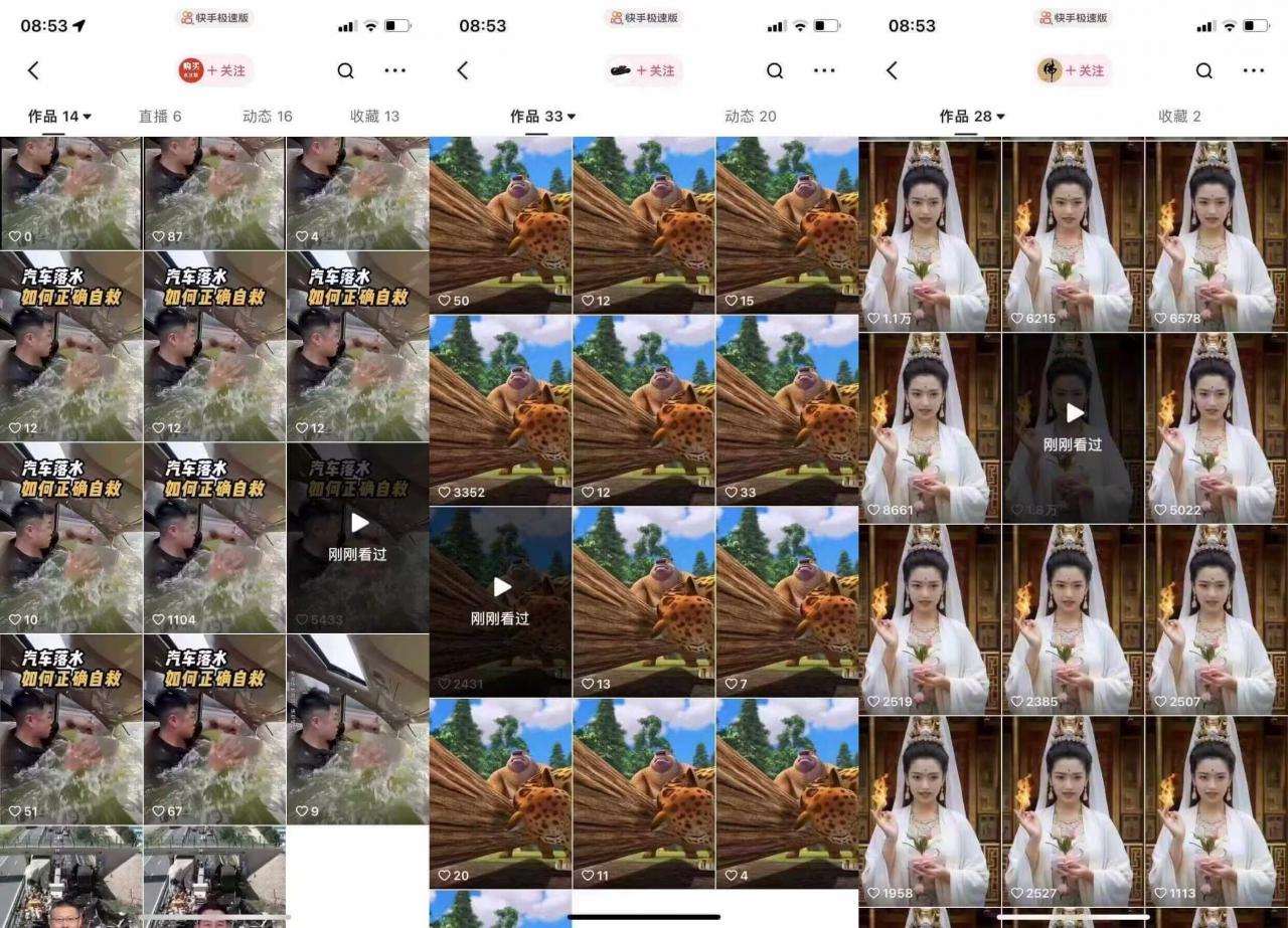 狗熊岭快手连怼技术，好物，涨粉都可以连怼-买得值资源库