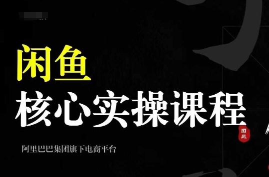 2024闲鱼核心实操课程，从养号、选品、发布、销售，教你做一个出单的闲鱼号-买得值资源库