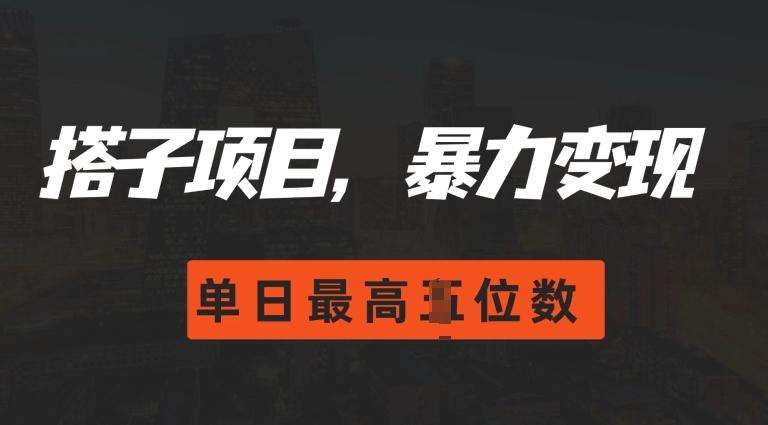 2024搭子玩法，0门槛，暴力变现，单日最高破四位数【揭秘】-买得值资源库
