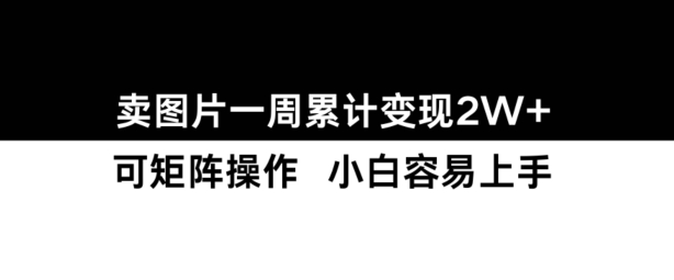 小红书【卖图片】一周累计变现2W+小白易上手-买得值资源库