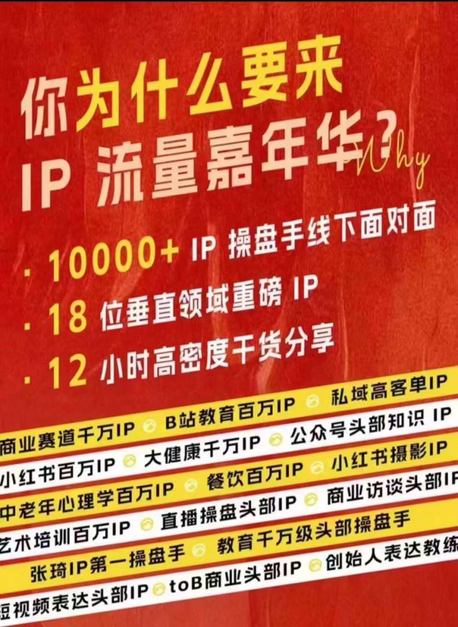 群响IP流量嘉年华，​现场视频+IP江湖2024典藏版PPT-买得值资源库