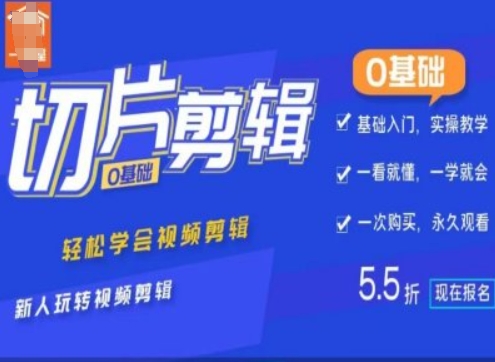 0基础IP切片剪辑，轻松学会视频剪辑，新人玩转视频剪辑-买得值资源库