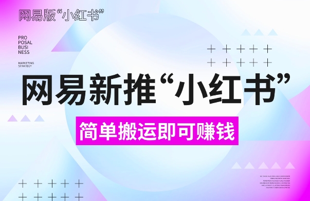 网易官方新推“小红书”，搬运即有收益，新手小白千万别错过(附详细教程)【揭秘】-买得值资源库
