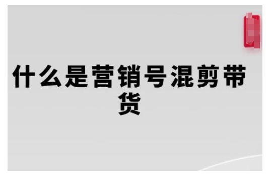 营销号混剪带货，从内容创作到流量变现的全流程，教你用营销号形式做混剪带货-买得值资源库