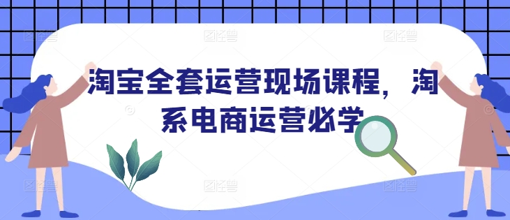 淘宝全套运营现场课程，淘系电商运营必学-买得值资源库