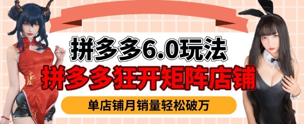 拼多多虚拟商品暴利6.0玩法，轻松实现月入过W-买得值资源库